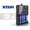 XTAR VC4SL QC3.0 Ladegerät für Li-Ionen 3,6 -...