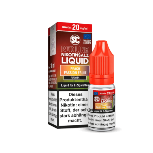 SC Red Line Peach Passion Fruit Nicsalt Liquid 10mg/ml