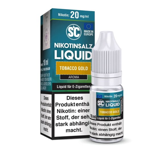SC Tobacco Gold Nicsalt Liquid 20mg/ml