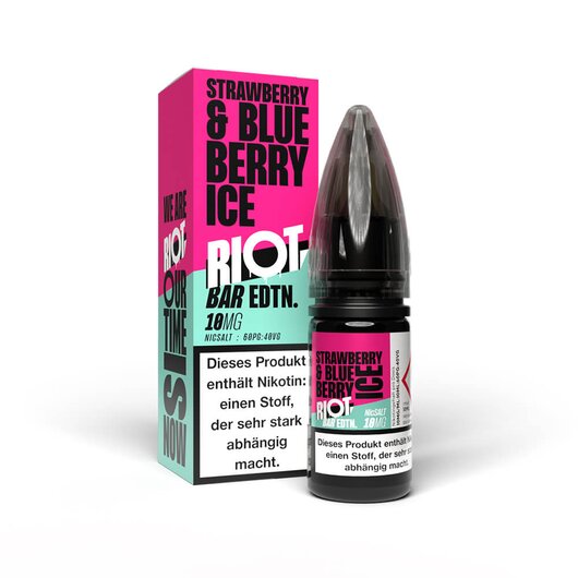 Riot Salt Bar Edtn. Strawberry & Blueberry Ice liquid 10 mg/ml