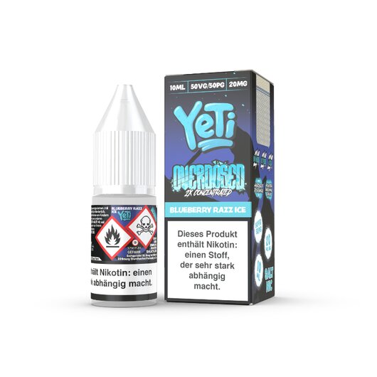 Yeti Overdosed Blueberry Razz Ice Salt Liquid 20mg/ml