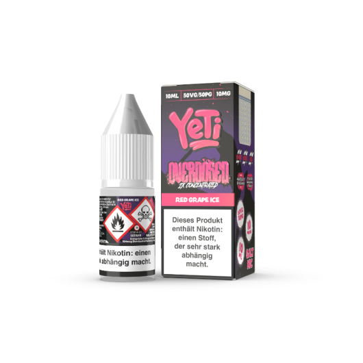 Yeti Overdosed Red Grape Ice Salt Liquid